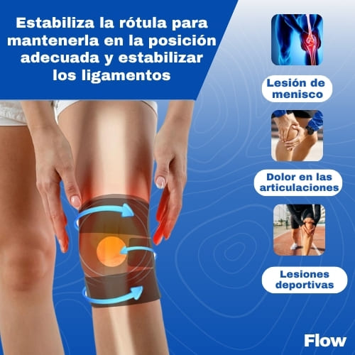 Rodillera Flex - Volvé a caminar sin dolor | 2x1 + E-book: 8 ejercicios para fortalecer rodillas desde casa 🎁