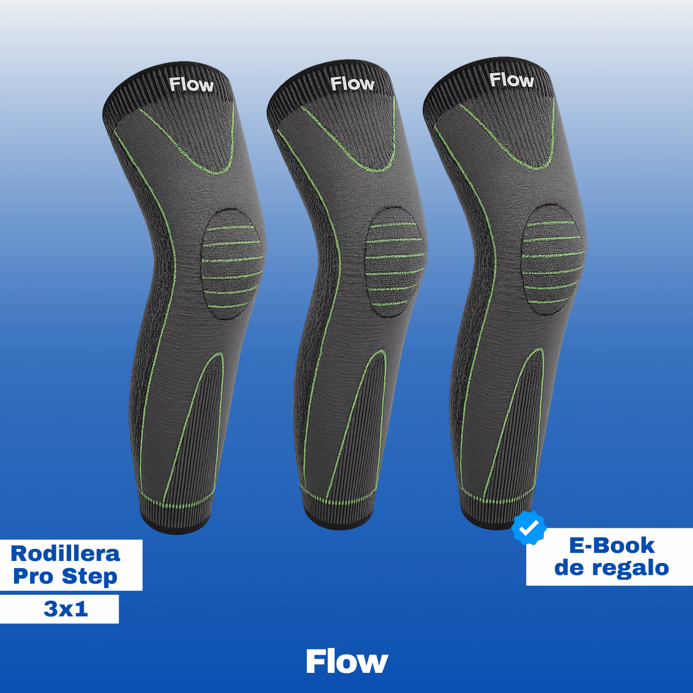 Rodillera Pro Step - Alivio desde el primer uso | 3x1+ E-Book de regalo