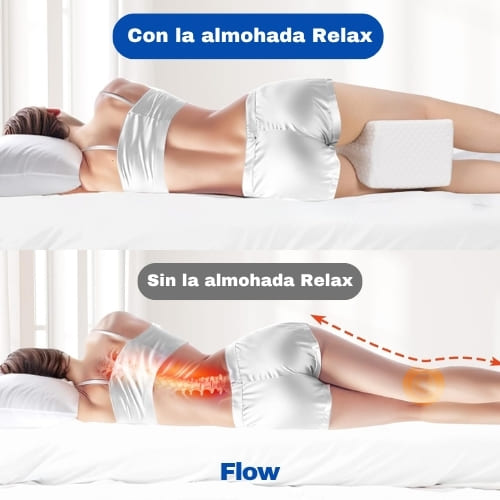 Almohada Relax + Regalo Antifaz Total Relax - Alivio dolor de espalda y rodillas