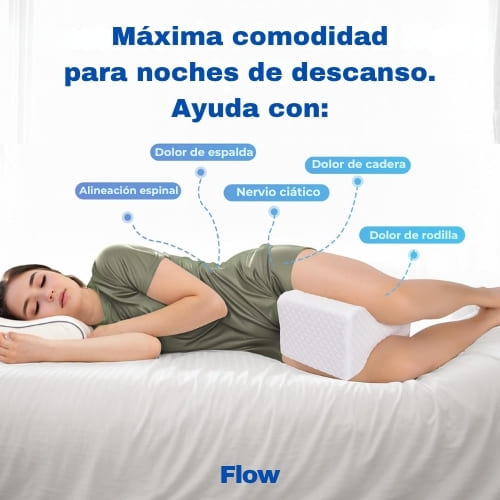 Almohada Relax + Regalo Antifaz Total Relax - Alivio dolor de espalda y rodillas