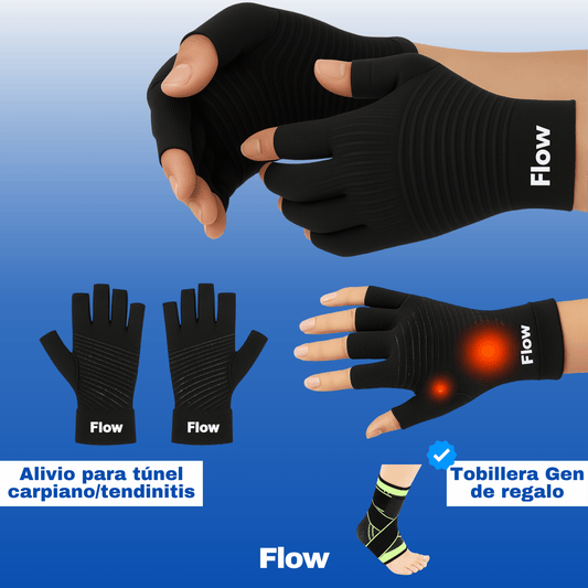 Guantes Grip – Alivio inmediato para tendinitis, túnel carpiano y más + Tobillera alivia Fascitis de regalo