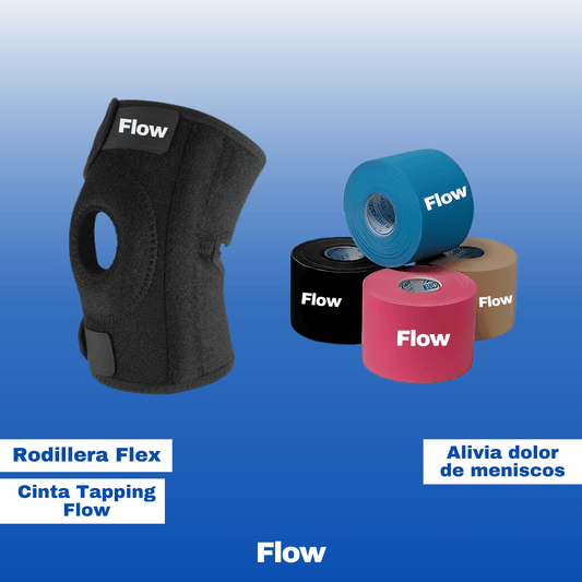 Rodillera Flex + Cinta Tapping Flow 5cm X 5 Mt | Protegé Tu Rodilla